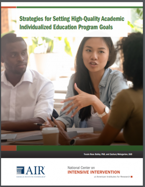 Cover Strategies for Setting High-Quality Academic Individualized Education Program Goals