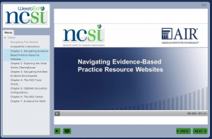 Navigating Evidence-Based Practice Resource Websites Online Module